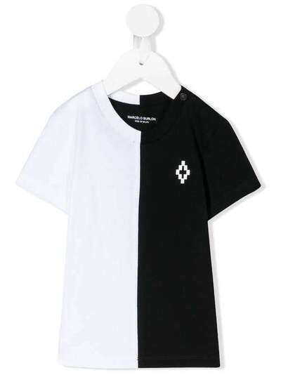 Marcelo Burlon County Of Milan Kids двухцветная футболка BMB14110010B010