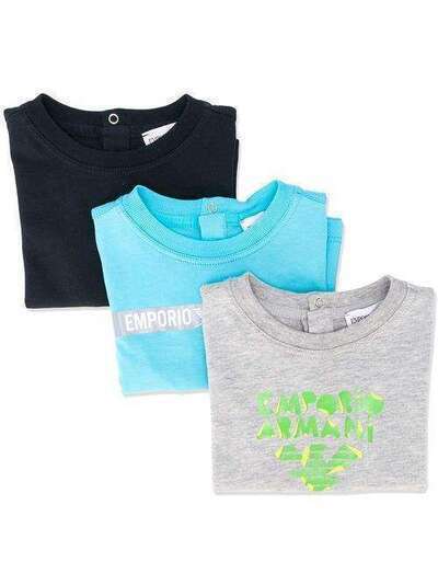 Emporio Armani Kids комплект из трех футболок с короткими рукавами и логотипом 3HHD014J09Z