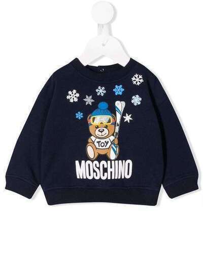 Moschino Kids топ с принтом Teddy Bear MMF02ZLDA14