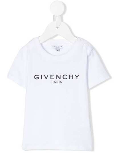 Givenchy Kids футболка с круглым вырезом H0511610B