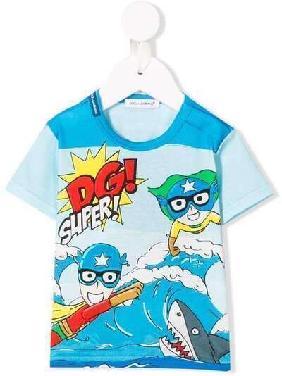 Dolce & Gabbana Kids футболка 'DG Super' L1JT6NG7QXA