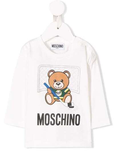 Moschino Kids футболка с логотипом MUM025LAA10