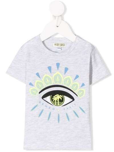 Kenzo Kids футболка с принтом Eye и логотипом KQ10538BB