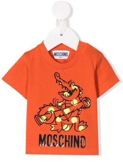 Moschino Kids футболка с логотипом MZM021LBA00