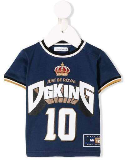 Dolce & Gabbana Kids футболка с принтом 'Just Be Royal' L1JT6MG7RBD