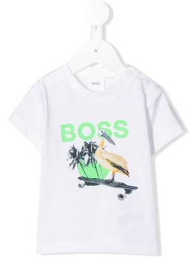 Boss Kids футболка с принтом SkateBird J0575910B