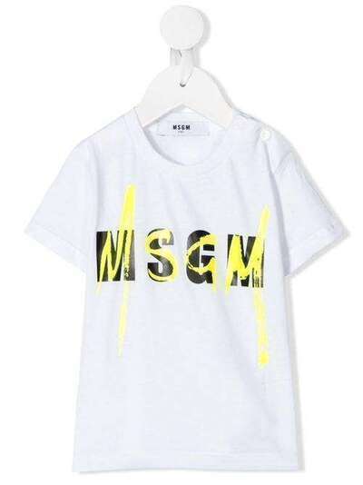 Msgm Kids футболка с короткими рукавами и логотипом 23952001