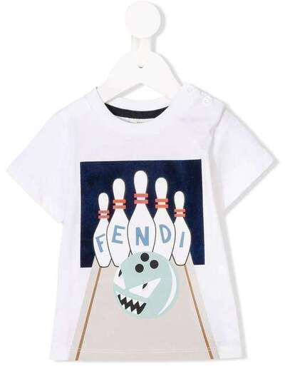 Fendi Kids футболка с принтом BMI1497AJ