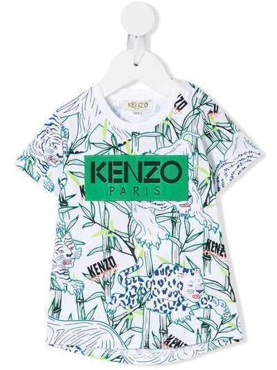 Kenzo Kids футболка с принтом KQ10588BB