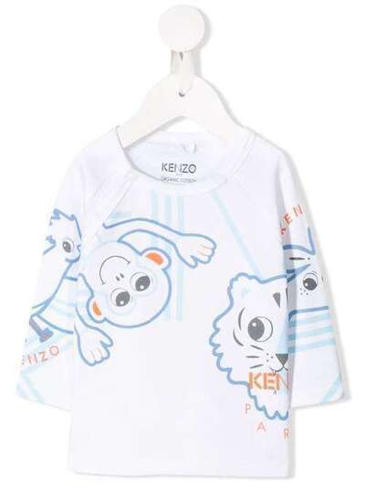 Kenzo Kids футболка с принтом KP1050301