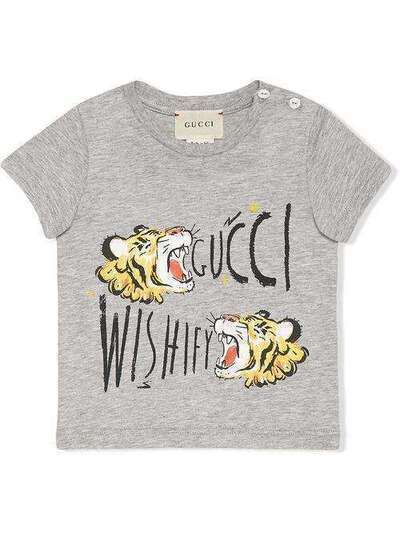 Gucci Kids футболка с принтом тигра 548034XJAJF
