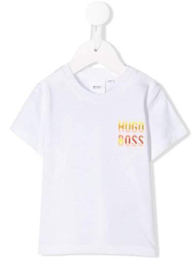Boss Kids футболка с контрастным логотипом J0575710B