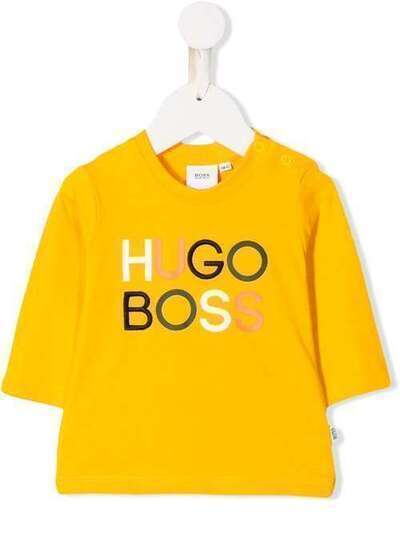 Boss Kids топ с логотипом J05743536
