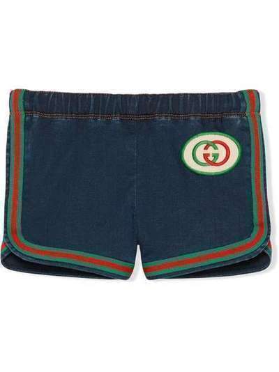 Gucci Kids джинсовые шорты с логотипом GG 547189XJA63