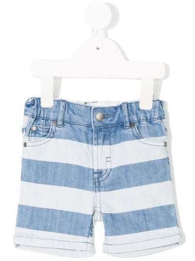 Stella McCartney Kids полосатые джинсовые шорты 491774SKK53