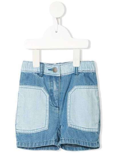 Stella McCartney Kids двухцветные джинсовые шорты 597993SOK95