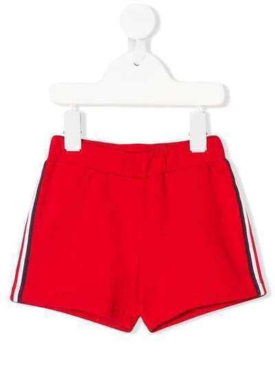 Moncler Kids эластичные шорты с полосками по бокам 8705305809AC