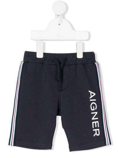 Aigner Kids logo side-stripe shorts 55913