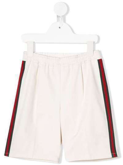 Gucci Kids спортивные шорты с полосками 600271XWAIW