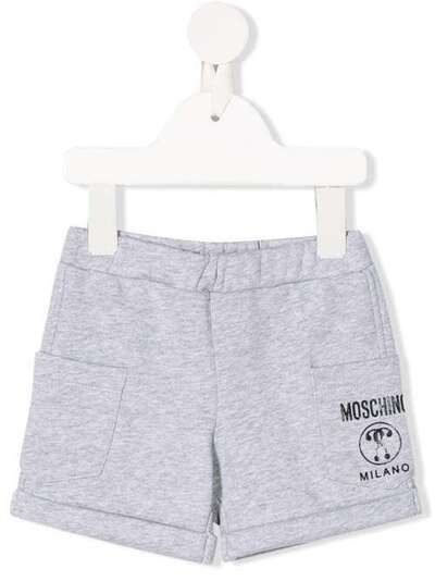 Moschino Kids облегающие шорты с логотипом MUQ000LCA15