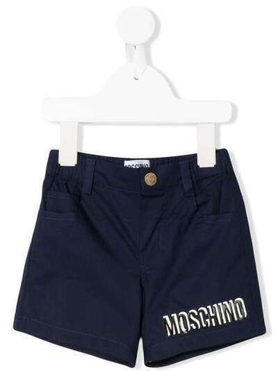 Moschino Kids шорты с логотипом и принтом MUQ004LMA01