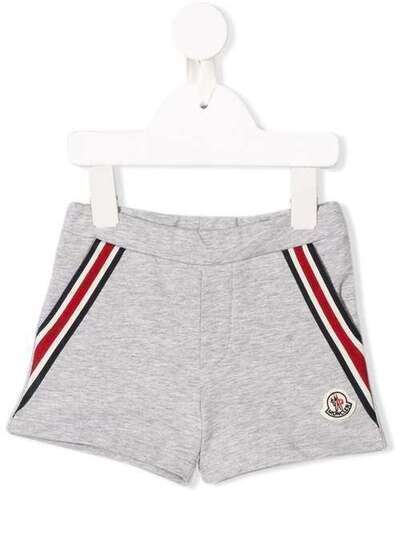 Moncler Kids шорты с полосками и логотипом 9518707805V8012