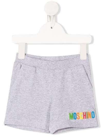 Moschino Kids logo print casual shorts MNP02ULBA01