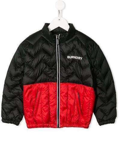 Burberry Kids двухцветная куртка-пуховик 8014129
