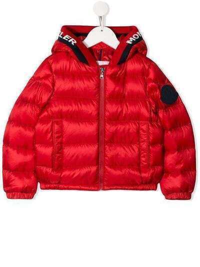 Moncler Kids стеганая куртка с капюшоном 413174953334
