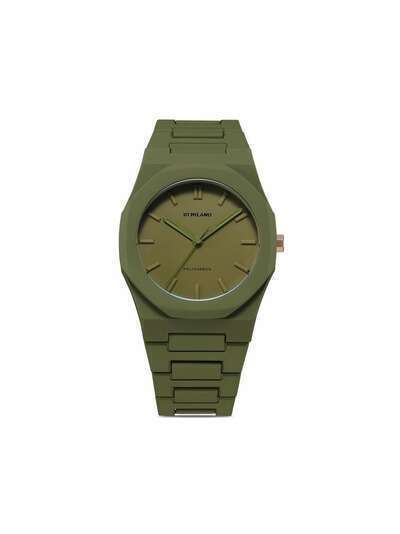 D1 Milano наручные часы Polycarbon Military Green 40.5 мм