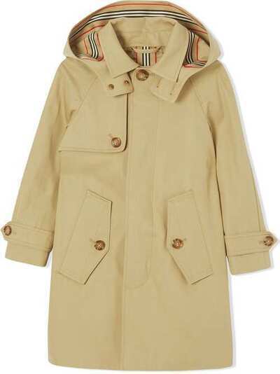 Burberry Kids пальто с капюшоном 8029300
