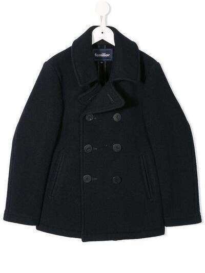 Familiar double-breasted fitted coat 463351