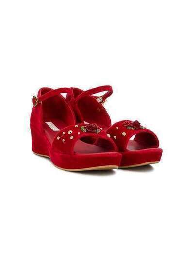 Dolce & Gabbana Kids сандалии с отделкой D10354AZ474T