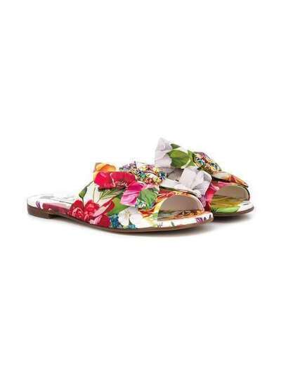 Dolce & Gabbana Kids сандалии с цветочным принтом D10943AK872