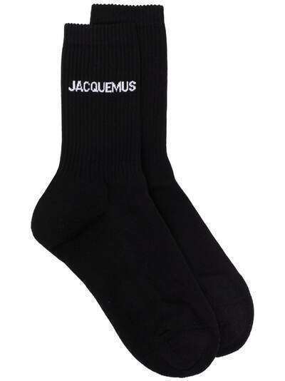 Jacquemus logo-print ribbed socks