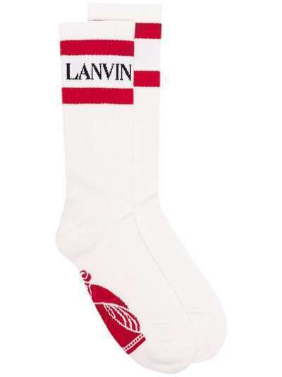 LANVIN носки вязки интарсия с логотипом