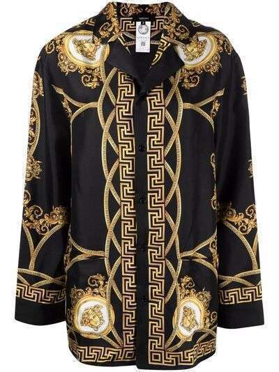 Versace пижамный топ с узором Baroque