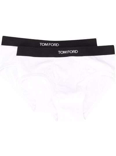 TOM FORD трусы-брифы с логотипом на поясе