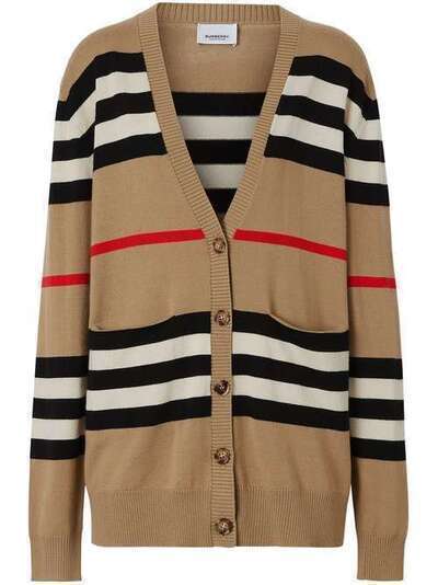 Burberry кардиган в полоску Icon Stripe 8016169