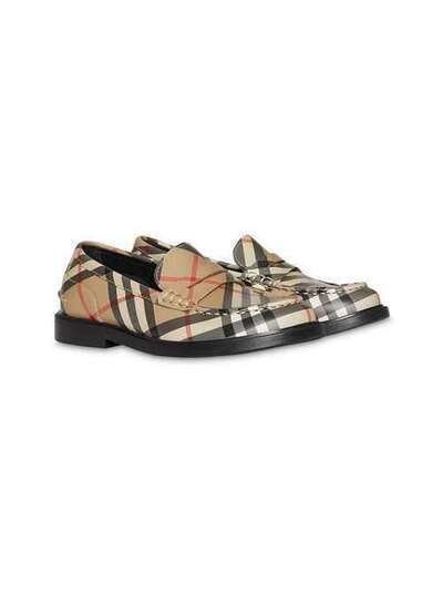 Burberry Kids лоферы в клетку Vintage Check 8015348