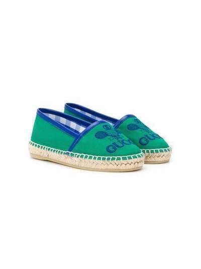 Gucci Kids эспадрильи с вышивкой Gucci Tennis 6038769ARG0