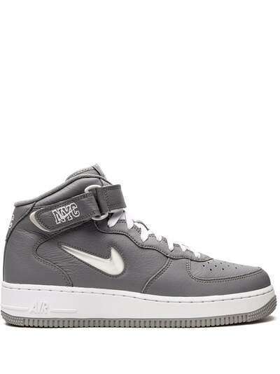 Nike кроссовки Air Force 1 Mid QS Jewel NYC Cool Grey