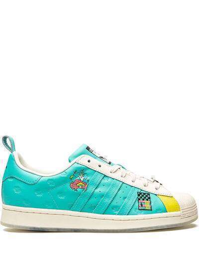adidas кроссовки x Arizona Superstar Have an Iced Day - Teal Yellow