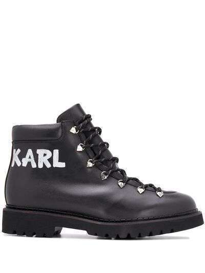 Karl Lagerfeld ботинки хайкеры Terra с логотипом