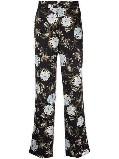 Erdem пижамные брюки Lionel с цветочным принтом
