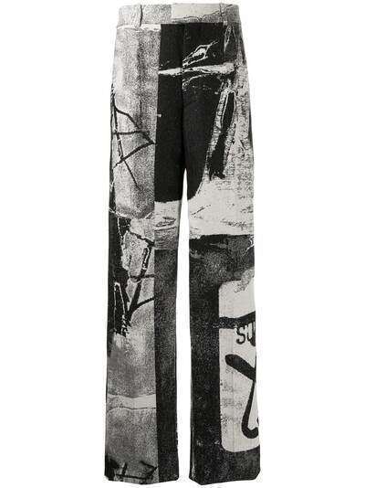 Off-White прямые брюки из коллаборации с Pablo Tomek