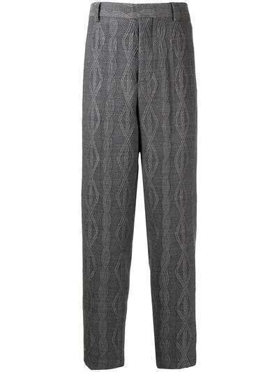 Emporio Armani прямые брюки с вышивкой