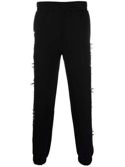 Givenchy брюки с заклепками-шипами