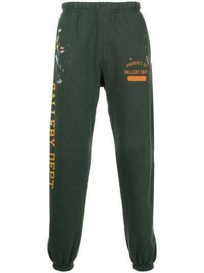 GALLERY DEPT. спортивные брюки с эффектом разбрызганной краски