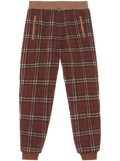 Burberry Vintage check fleece jogging pants